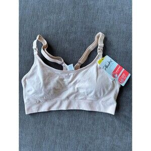 Playtex Nursing Seamless Wirefree Racerback Bra MEDIUM - Beige - NWT